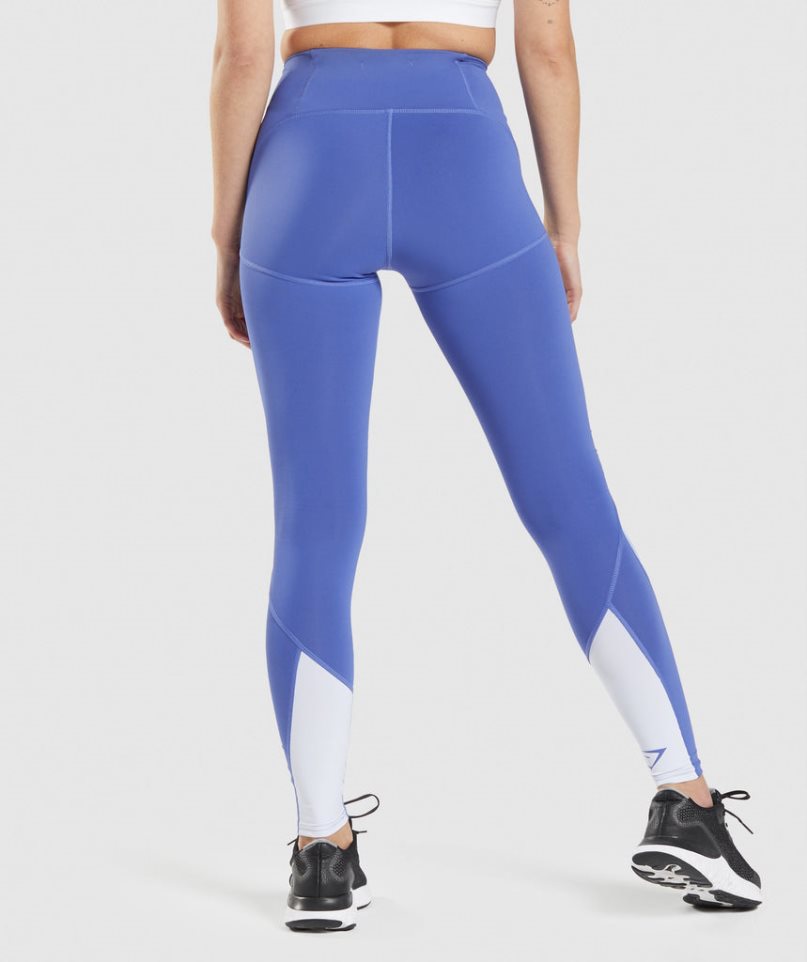 Women's Gymshark Pulse Mesh Leggings Blue | NZ 5NJTAK